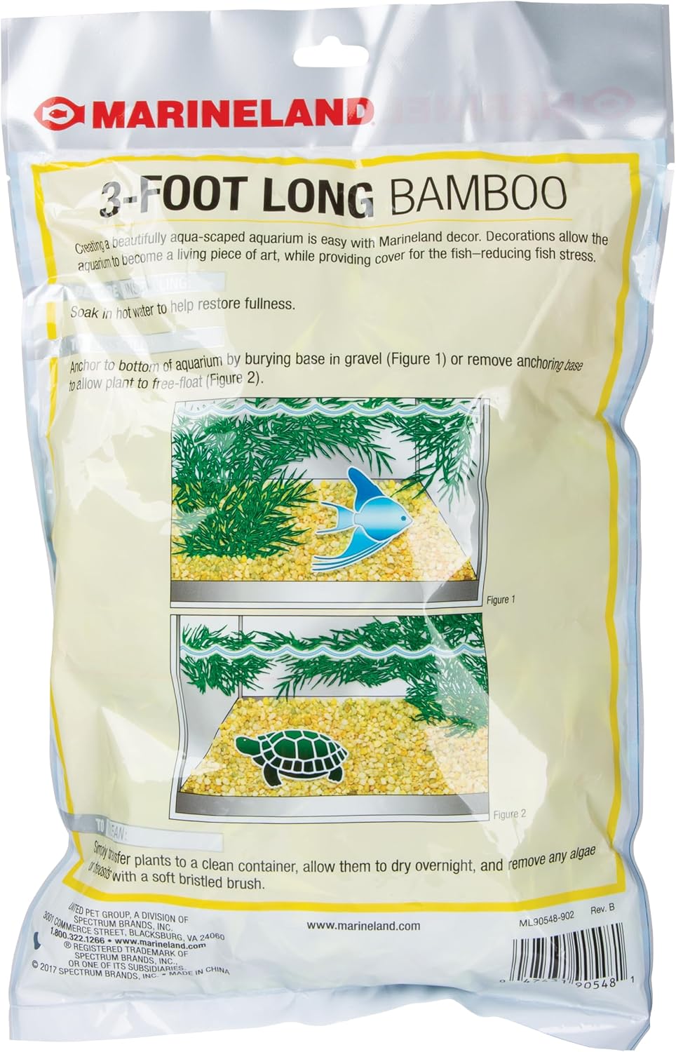 Bamboo 3 Feet, Décor For Aquariums and Terrariums