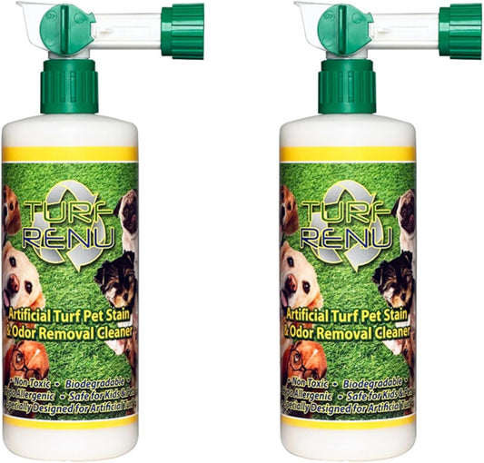 Tr10132 Bio-Enzymatic Cleaning Solution for Synthetic/Artificial Turf and Pet Odor Control with Sprayer, 32-Ounce, 2-Pack