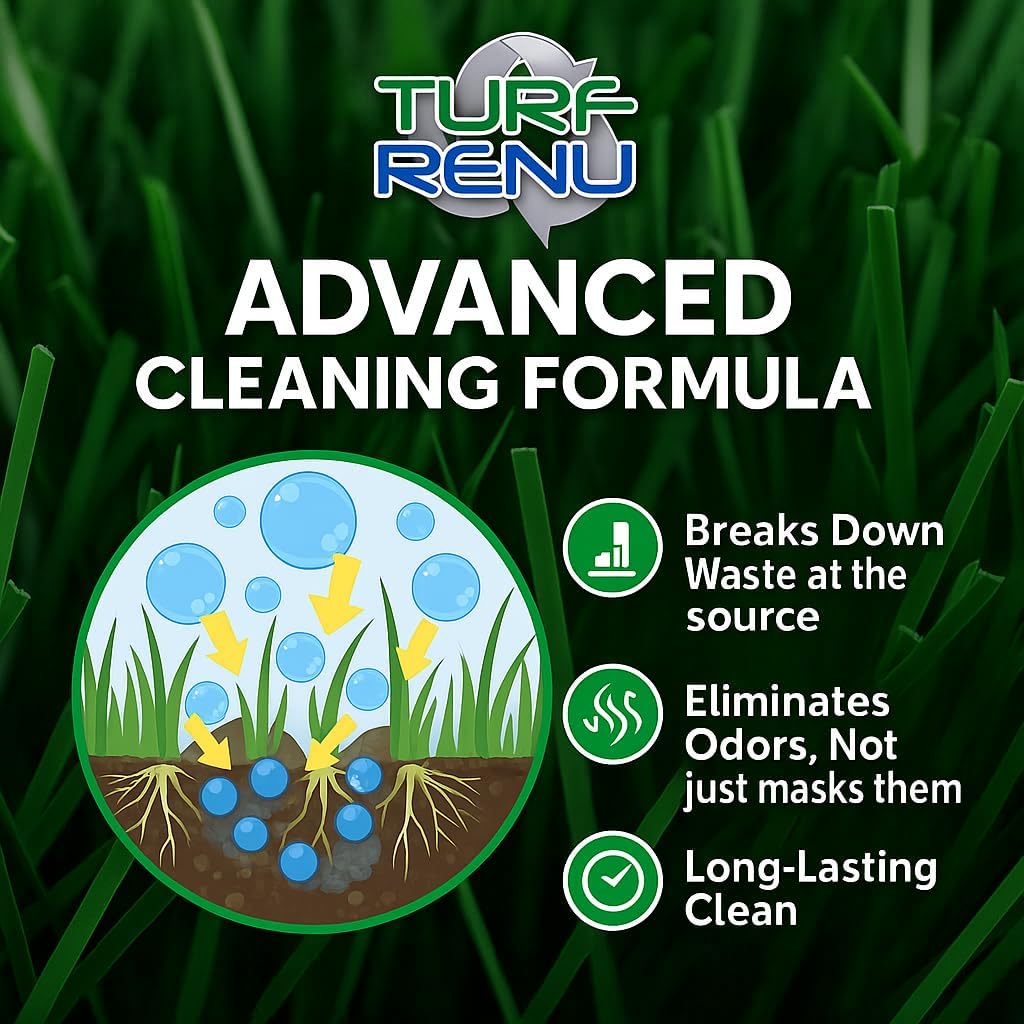 Tr10132 Bio-Enzymatic Cleaning Solution for Synthetic/Artificial Turf and Pet Odor Control with Sprayer, 32-Ounce, 2-Pack
