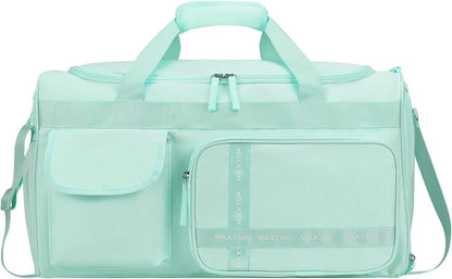 Large Gym Bag for Women Men Travel Duffle Bag With Shoe Compartment | Shoe Compartment,Dry and Wet Separation,Large Capacity Overnight Bag for Yoga Travel Weekend Dance