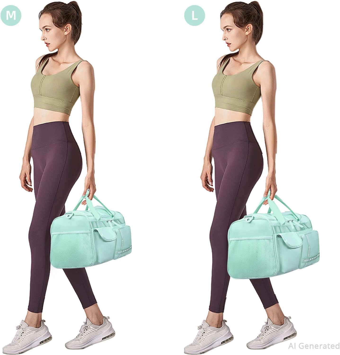 Large Gym Bag for Women Men Travel Duffle Bag With Shoe Compartment | Shoe Compartment,Dry and Wet Separation,Large Capacity Overnight Bag for Yoga Travel Weekend Dance