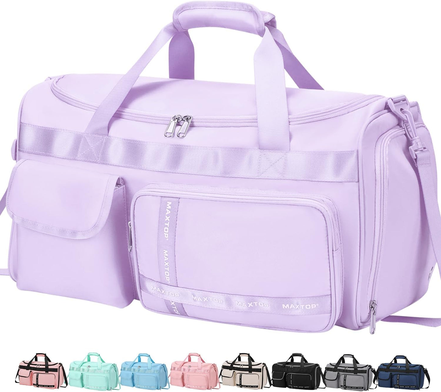 Large Gym Bag for Women Men Travel Duffle Bag With Shoe Compartment | Shoe Compartment,Dry and Wet Separation,Large Capacity Overnight Bag for Yoga Travel Weekend Dance