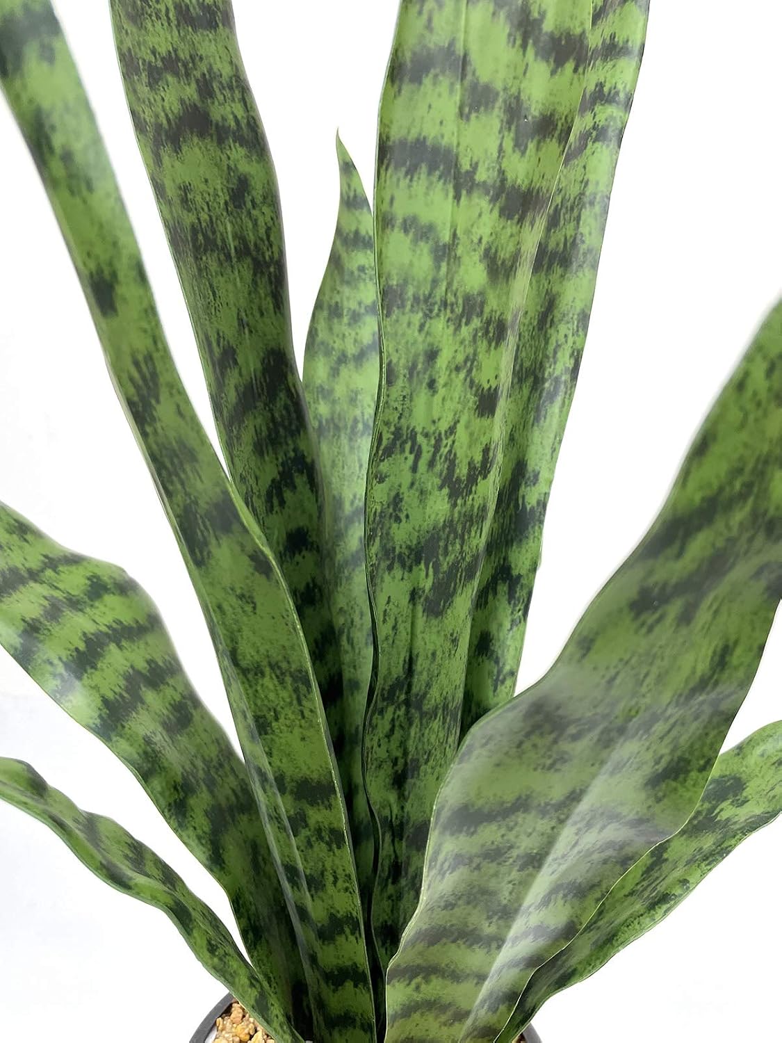 Artificial Snake Plant 22.5" Faux Agave Fake Sansevieria Artificial Potted Plants for Indoor and Outdoor Home Office Décor
