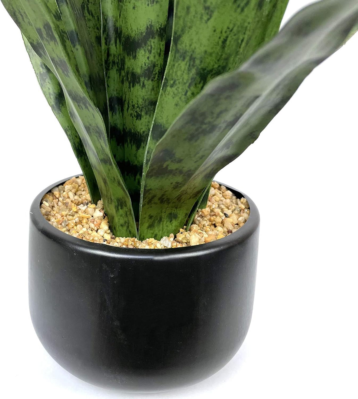 Artificial Snake Plant 22.5" Faux Agave Fake Sansevieria Artificial Potted Plants for Indoor and Outdoor Home Office Décor