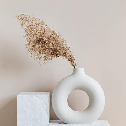 Boho Decor, Fluffy Pompas Grass, Natural Dry Pampas Grass Small, Short Pampass Bulk for Boho Room Decor, Coffee Table Decor (17 inch)
