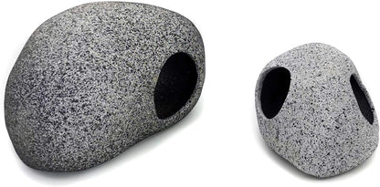Aquarium Decorations Rock,Stackable Fish Tank Decor Cave, Ceramic Shelters