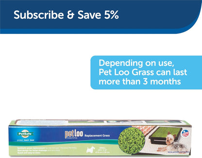 Pet Loo Portable Pet Potty Replacement Grass - Medium | Grass Mat Designed for Pet Loo, Drains Urine Quickly into Collection Bin, Mimics Real Grass, Wipe Clean Daily, Rinse Weekly.