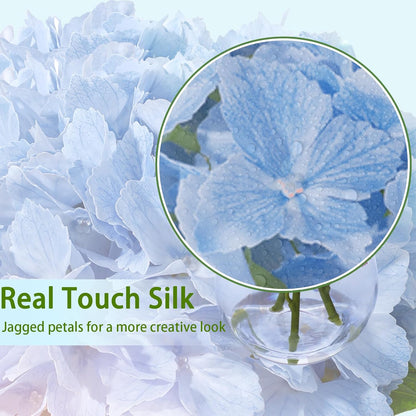White Magnolia Artificial Flowers with Vase Fake Magnolia Flowers Indoor Real Touch Flowers with Faux Water for Home Decor Centerpieces for Tables