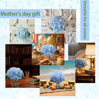 White Magnolia Artificial Flowers with Vase Fake Magnolia Flowers Indoor Real Touch Flowers with Faux Water for Home Decor Centerpieces for Tables