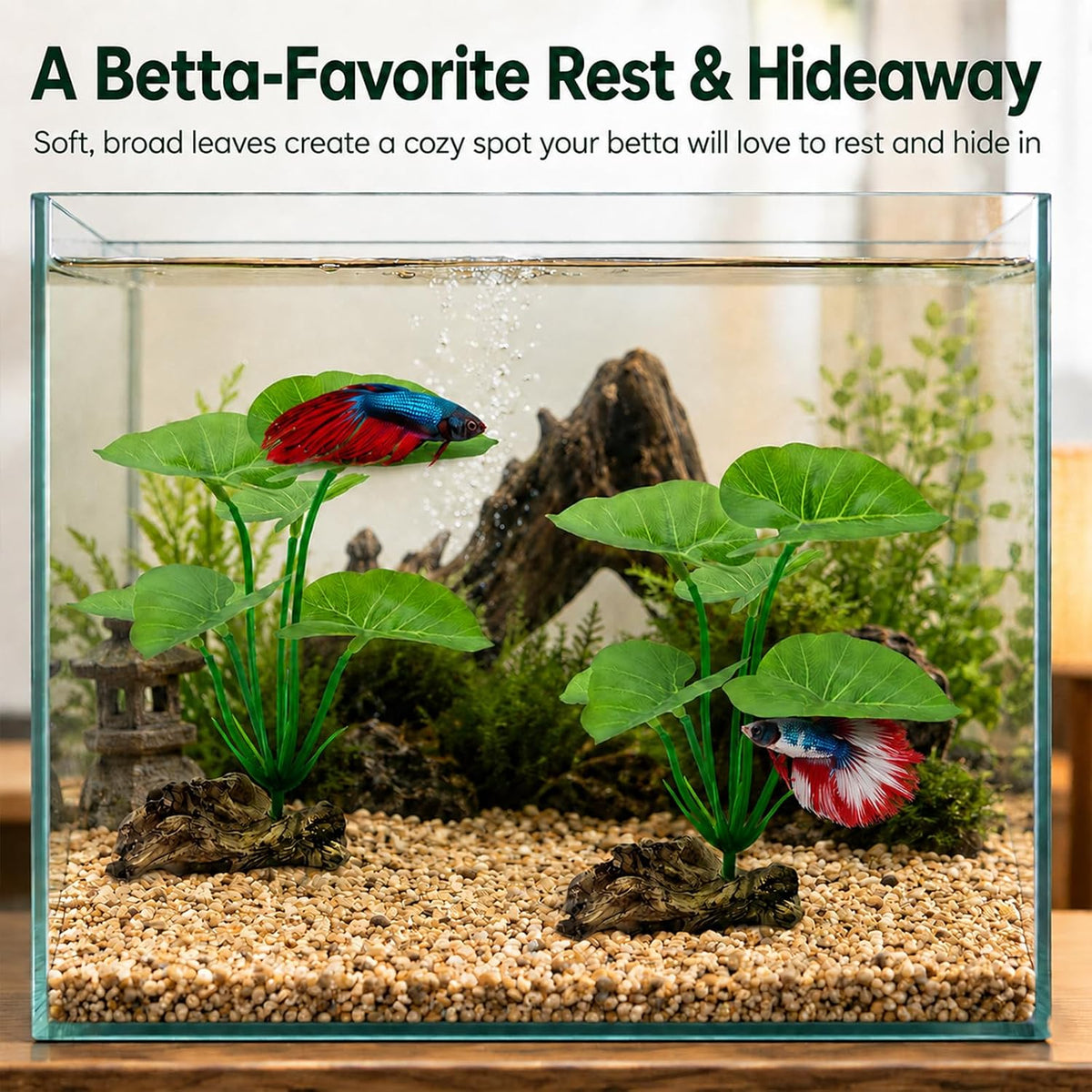 10 PCS Aquarium Decorations Silk Aquarium Plants Betta Fish Tank Decor