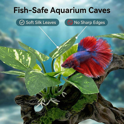 10 PCS Aquarium Decorations Silk Aquarium Plants Betta Fish Tank Decor