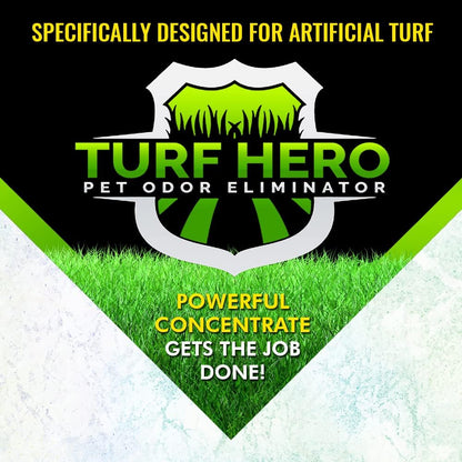 Pet Odor Eliminator For Artificial Turf | Powerful Bio-Enzymatic Formula Targets the Most Offensive Odors On All Surfaces | 1 Gallon