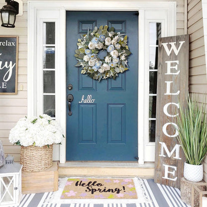 24 Inch Fall Floral Front Door Wreath Farmhouse Harvest Decor