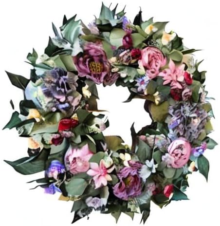 24 Inch Fall Floral Front Door Wreath Farmhouse Harvest Decor