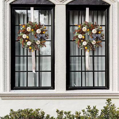 24 Inch Fall Floral Front Door Wreath Farmhouse Harvest Decor