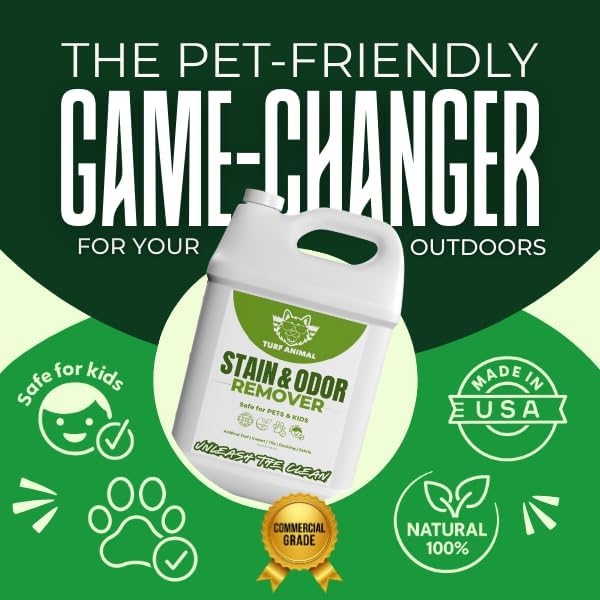 Turf Animal Pet Stain, Dog Urine & Odor Remover, 1 Gallon