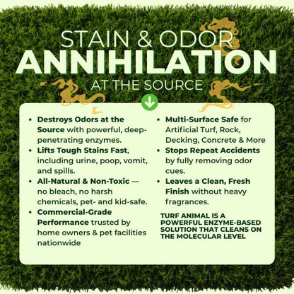 Turf Animal Pet Stain, Dog Urine & Odor Remover, 1 Gallon