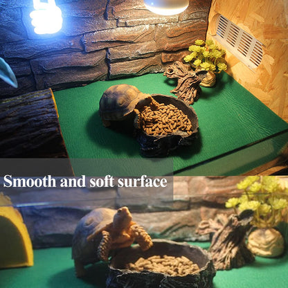 47" x 24" Large Reptile Carpet Terrarium Liner Bedding Reptile Substrate Mat Tank Accessories for Bearded Dragon Snake Lizard Tortoise Leopard Gecko (Grey)