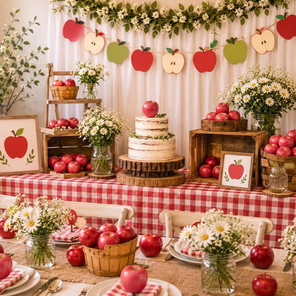 48 Pcs Red Green Yellow Artificial Apples Fake Plastic Fruit Bulk