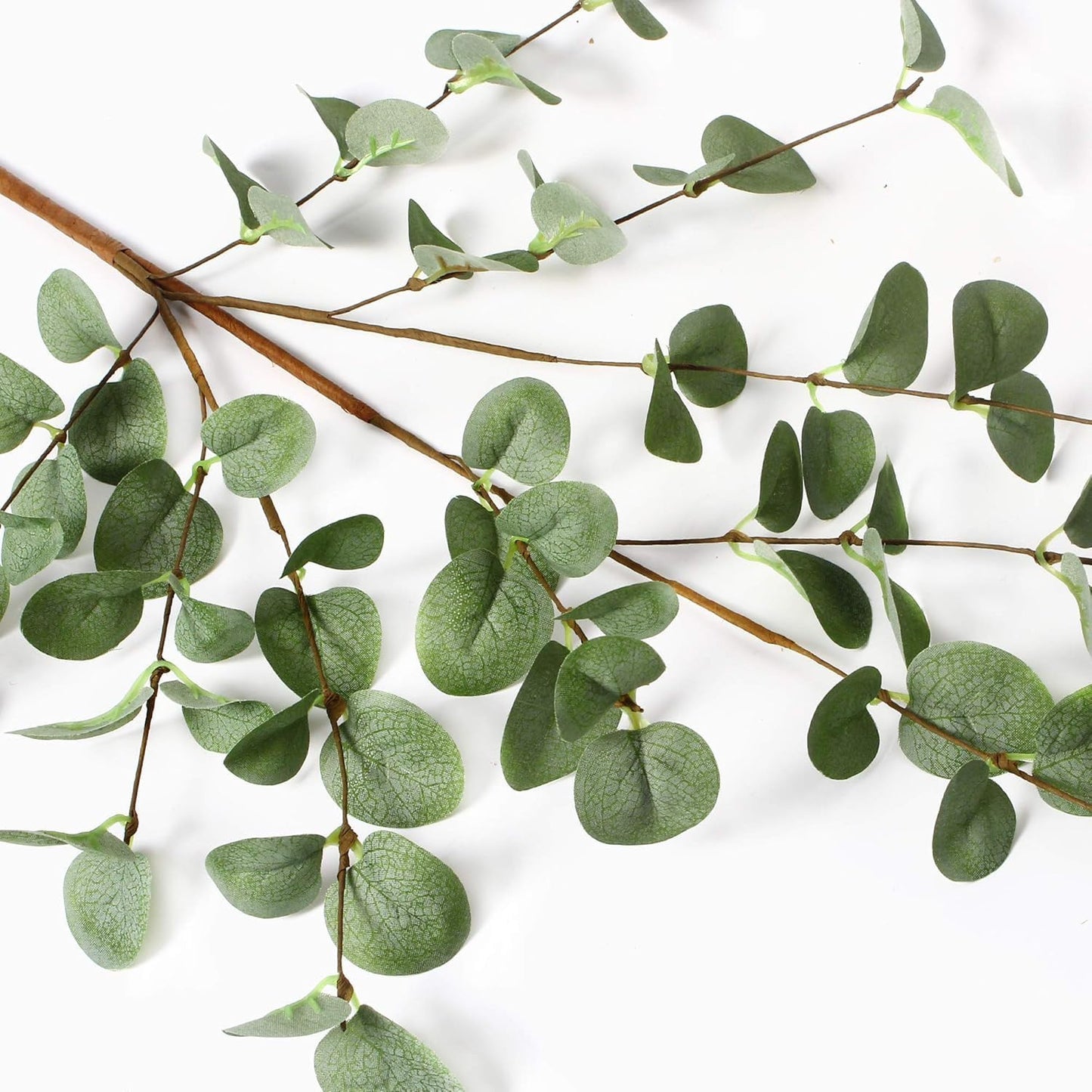 6 Pcs 27" Eucalyptus Stems Greenery Stems Eucalyptus Leaf Spray in Green Silk Plastic Plants Floral Artificial Plants for Home Party Wedding Decoration