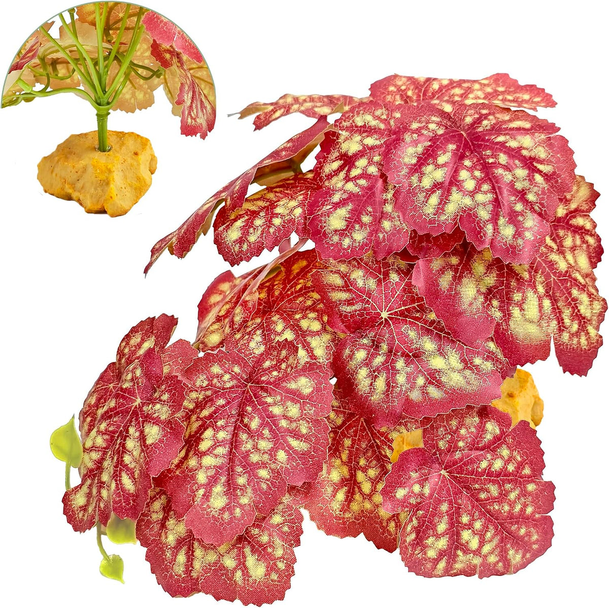Fake Reptile Plants for Terrarium,Habitat Decor,Artifical Plant