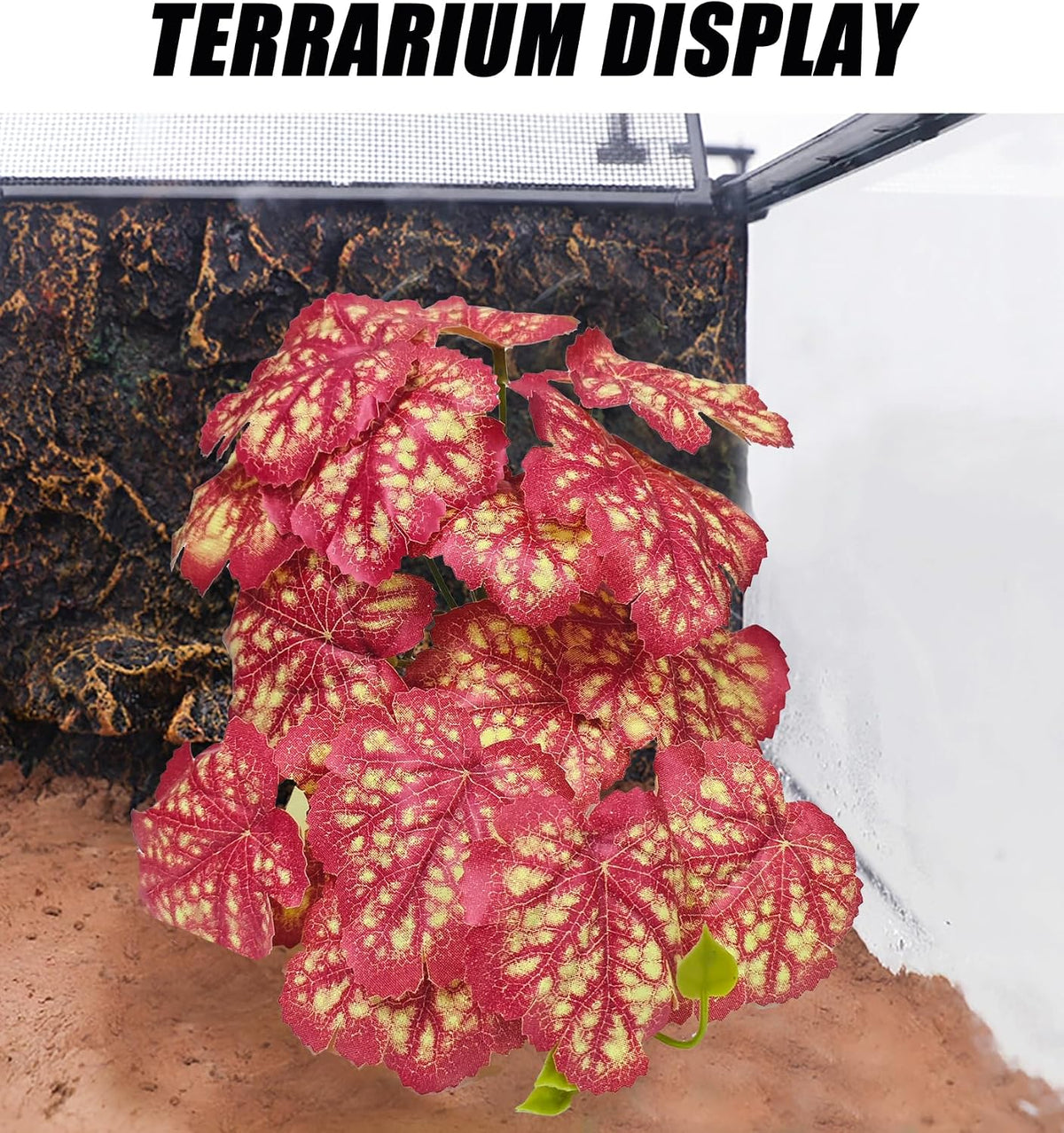 Fake Reptile Plants for Terrarium,Habitat Decor,Artifical Plant