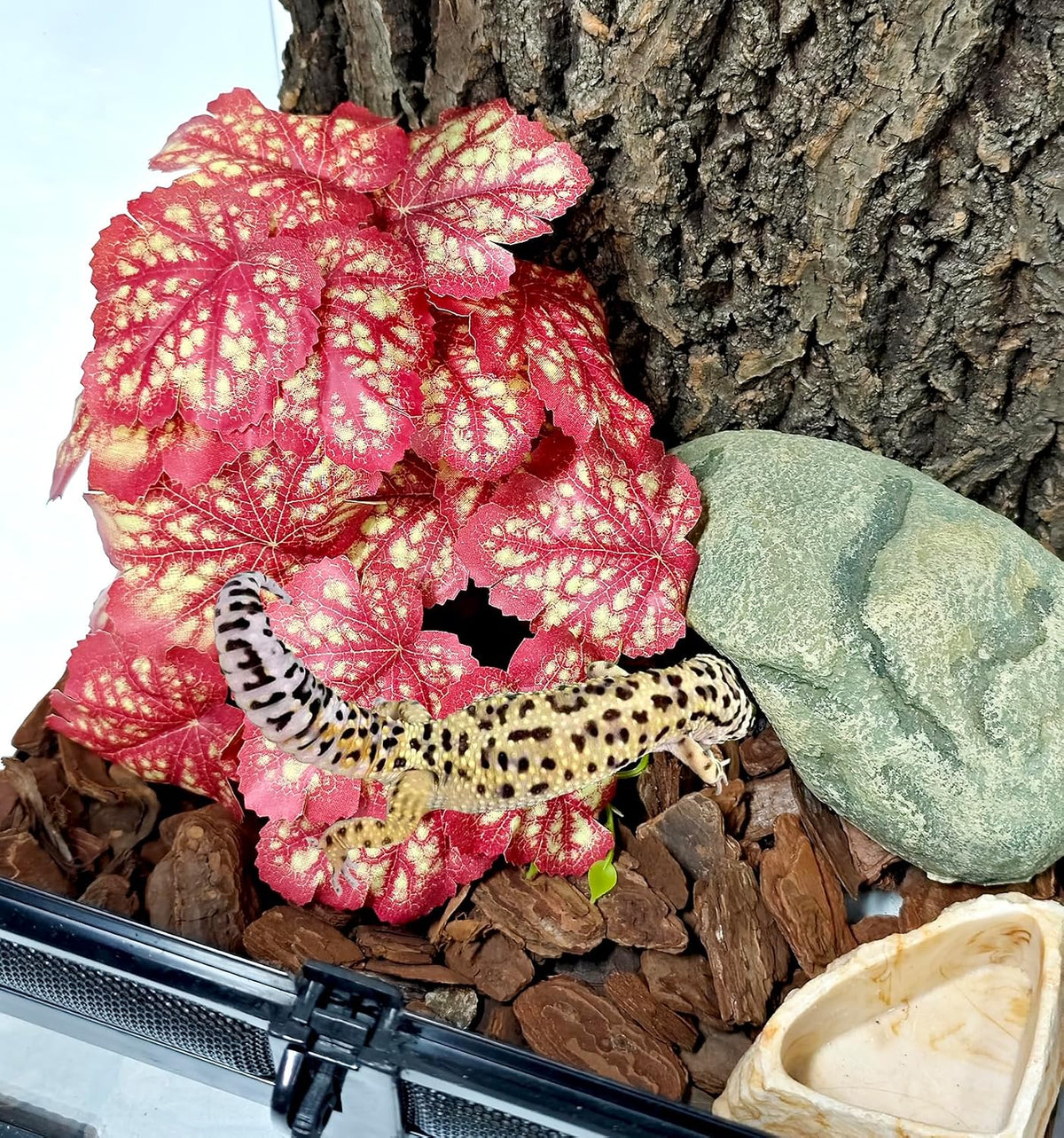 Fake Reptile Plants for Terrarium,Habitat Decor,Artifical Plant