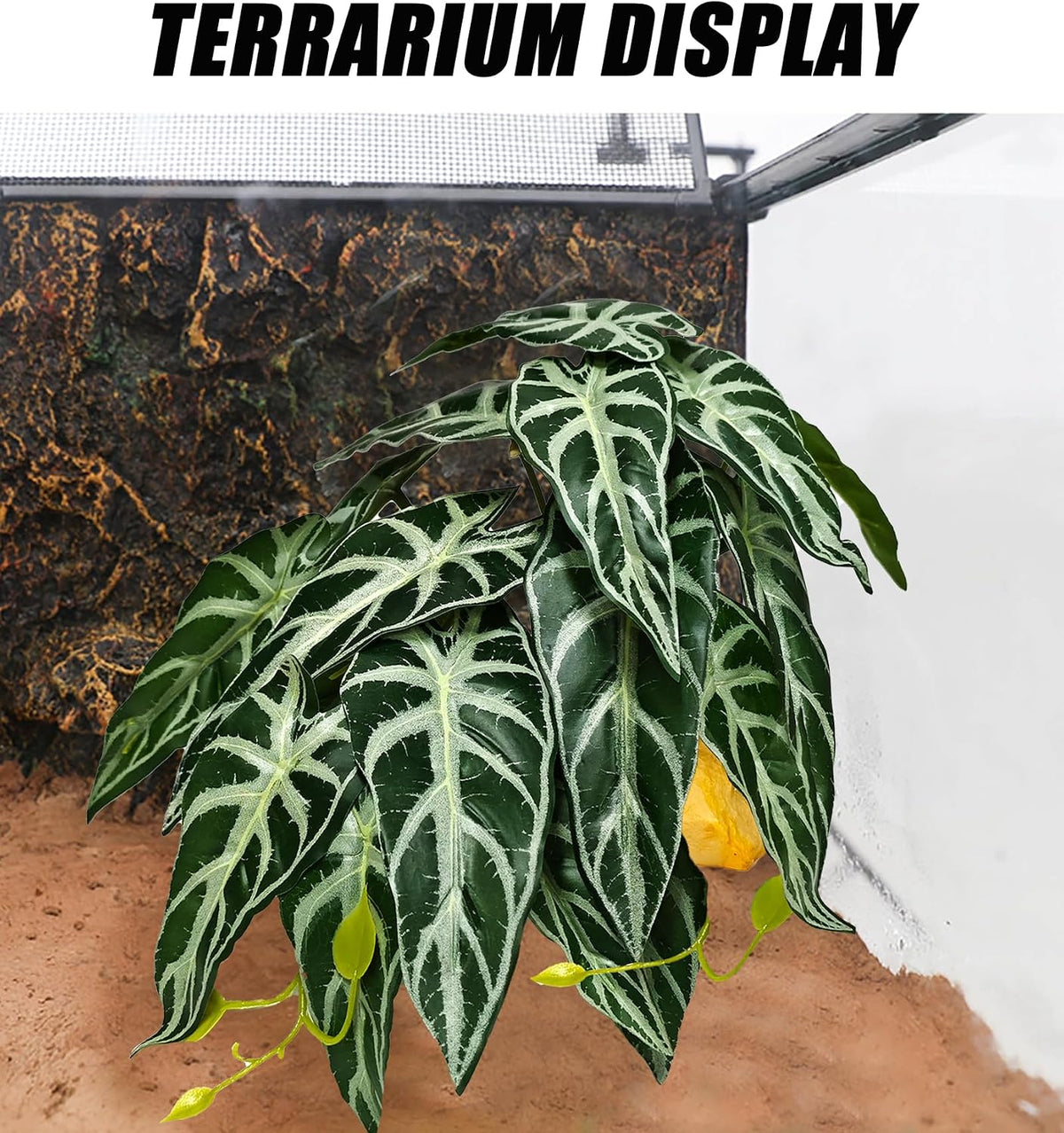 Fake Reptile Plants for Terrarium,Habitat Decor,Artifical Plant
