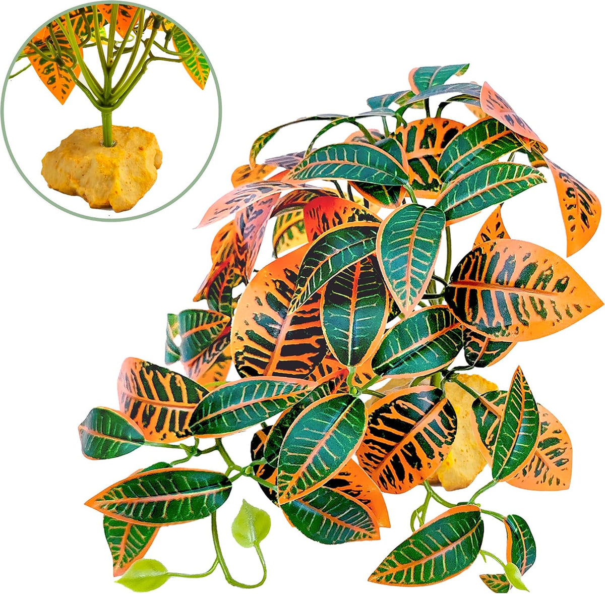 Fake Reptile Plants for Terrarium,Habitat Decor,Artifical Plant