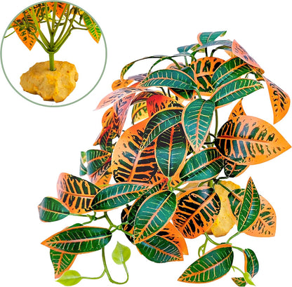 Fake Reptile Plants for Terrarium,Habitat Decor,Artifical Plant