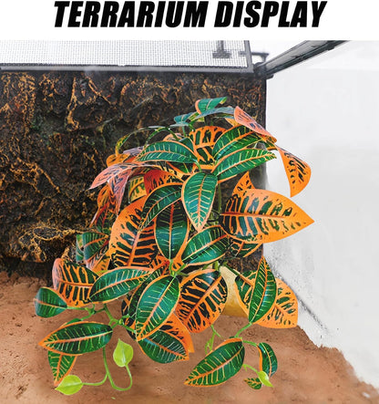 Fake Reptile Plants for Terrarium,Habitat Decor,Artifical Plant