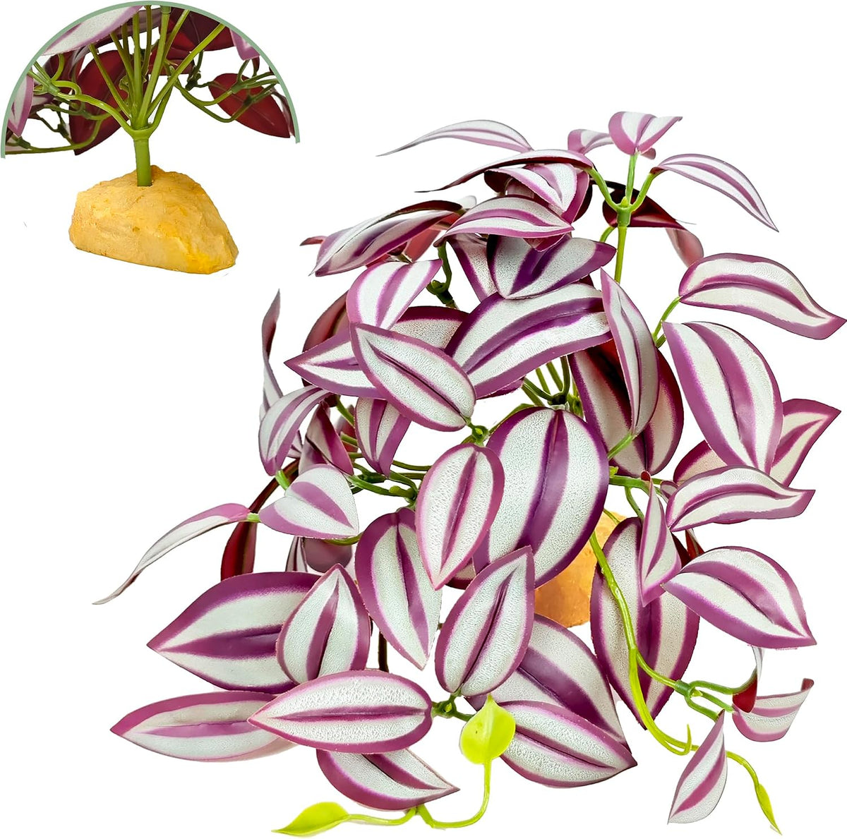 Fake Reptile Plants for Terrarium,Habitat Decor,Artifical Plant