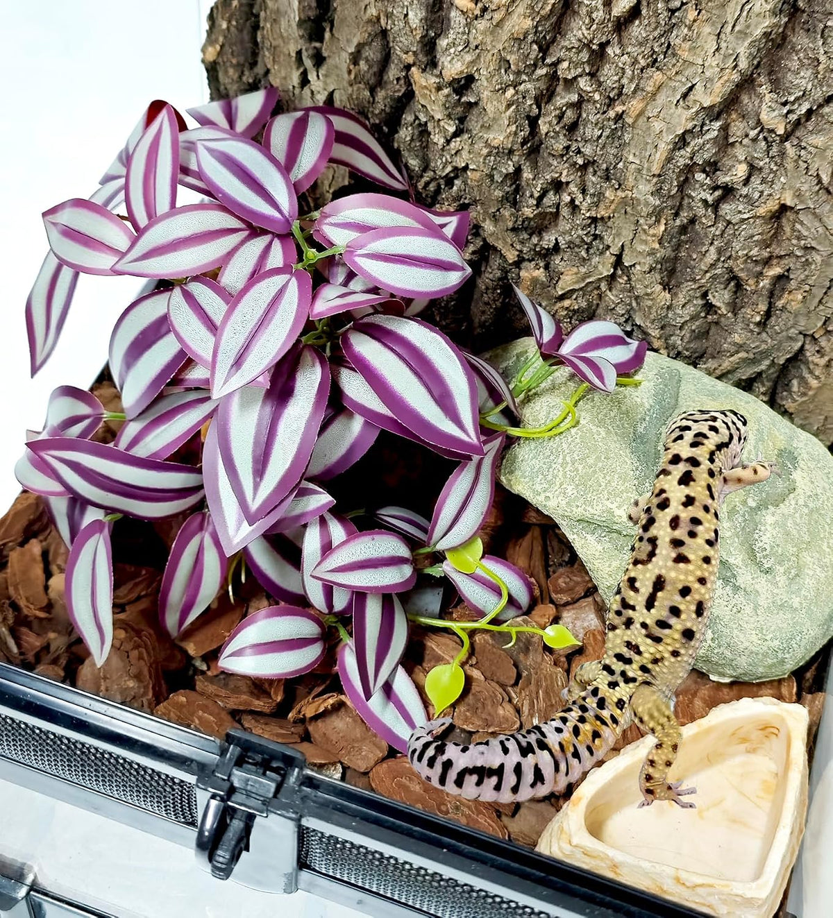 Fake Reptile Plants for Terrarium,Habitat Decor,Artifical Plant