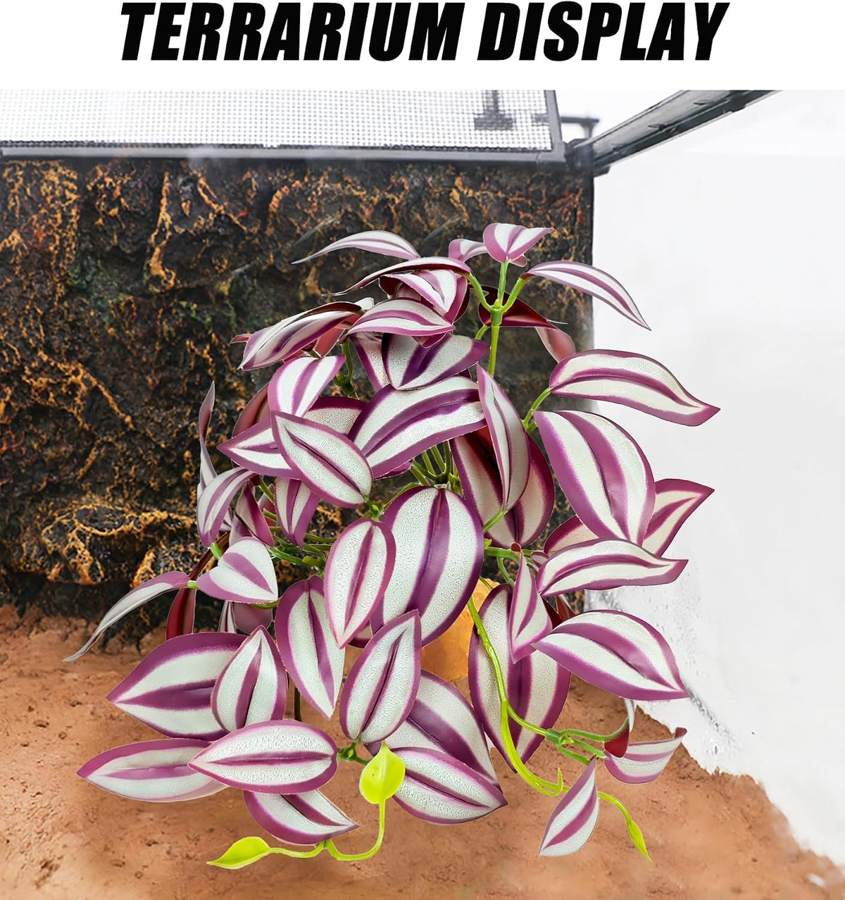 Fake Reptile Plants for Terrarium,Habitat Decor,Artifical Plant