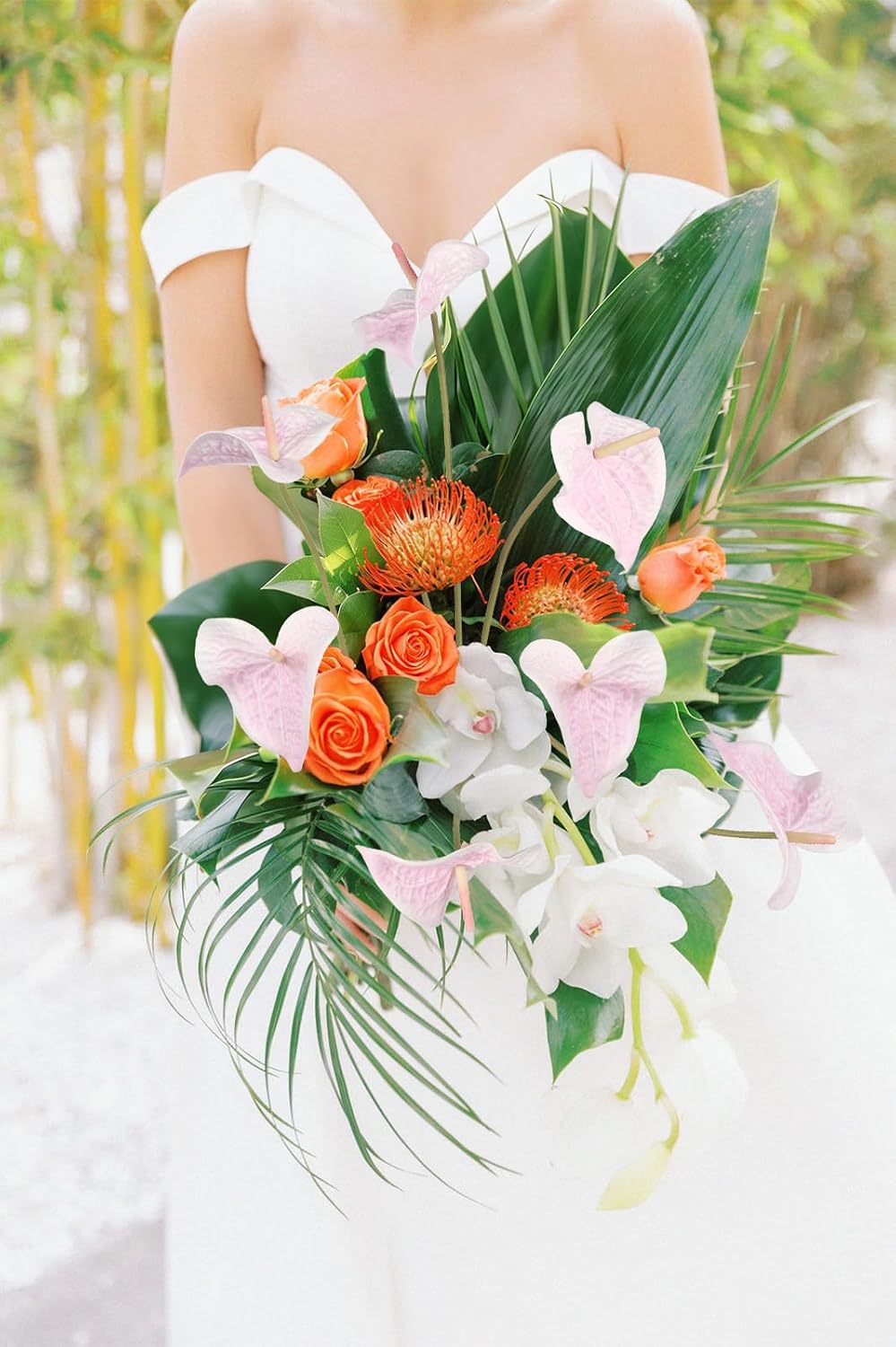 10pcs Burgundy Anthurium Artificial Flowers, 23.6" Burgundy Flowers Artificial Tropical Flowers Real Touch for DIY Wedding Bouquets Centerpieces Bridal Shower Party Home Decor