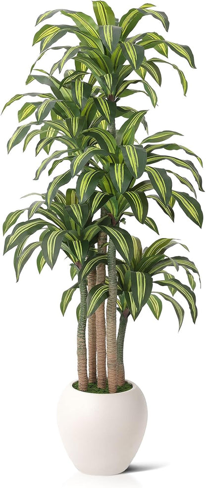 8ft Dracaena Artificial Plant Indoor with Planter