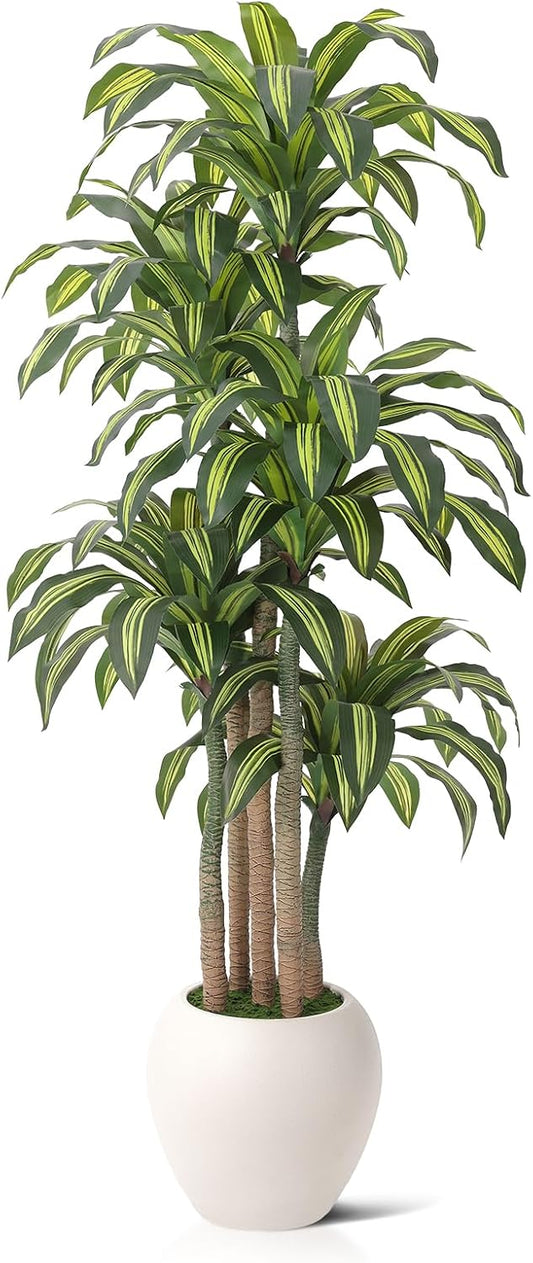 8ft Dracaena Artificial Plant Indoor with Planter