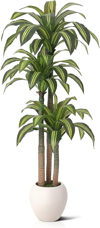 8ft Dracaena Artificial Plant Indoor with Planter
