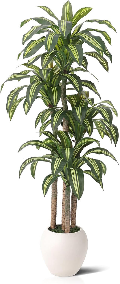 8ft Dracaena Artificial Plant Indoor with Planter