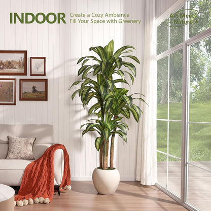 8ft Dracaena Artificial Plant Indoor with Planter