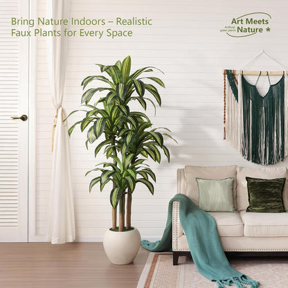 8ft Dracaena Artificial Plant Indoor with Planter