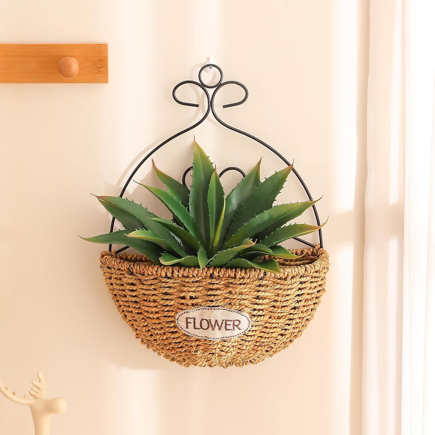 JUSTOYOU Large Artificial Succulents Aloe Plants Real Touch Fake Flowers Unpotted for Home Wedding Festival Arrangement (1, Green-Red)