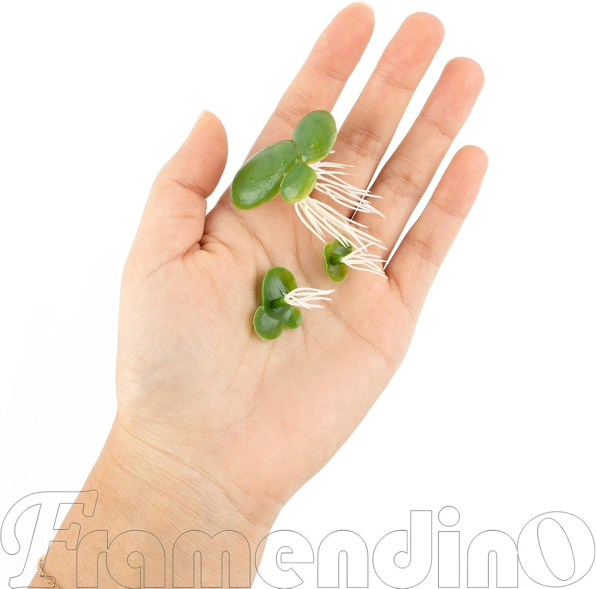 Artificial Mini Duckweed with Root Plastic Floating Fish Plants for Aquarium Tank Decor