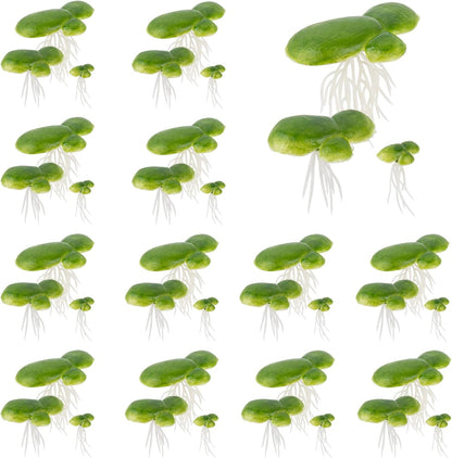 Artificial Mini Duckweed with Root Plastic Floating Fish Plants for Aquarium Tank Decor