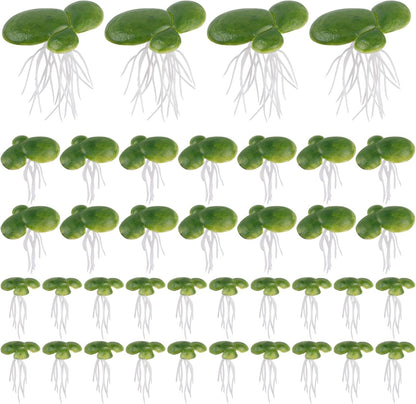 Artificial Mini Duckweed with Root Plastic Floating Fish Plants for Aquarium Tank Decor