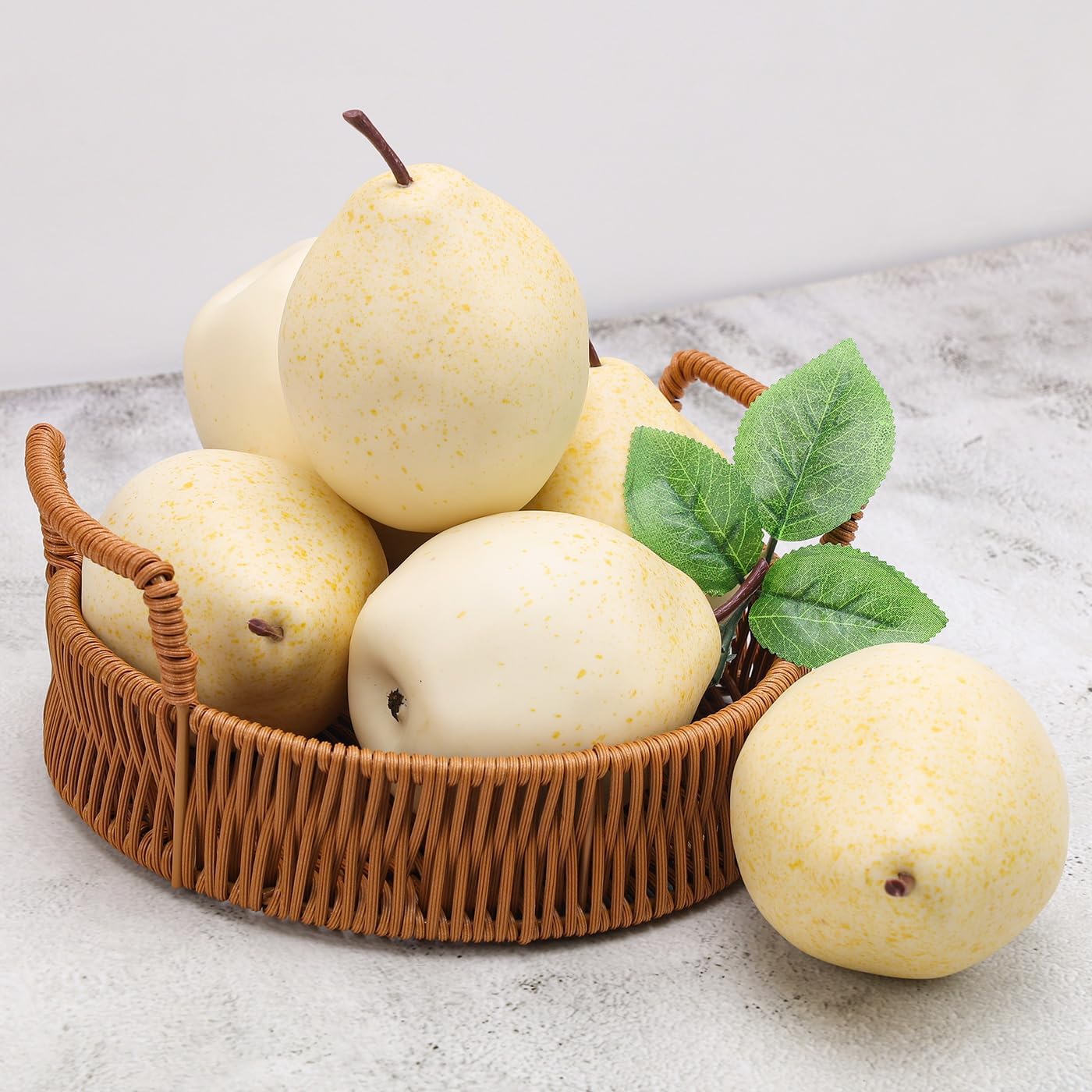 6pcs Artificial Pomegranate Decor, Realistic Plastic Fake Fruit | faux pomegranate fruit bowl decor, lifelike pomegranate home display, christmas fruit table centerpiece, photography prop