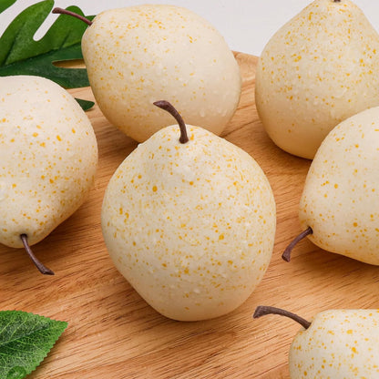 6pcs Artificial Pomegranate Decor, Realistic Plastic Fake Fruit | faux pomegranate fruit bowl decor, lifelike pomegranate home display, christmas fruit table centerpiece, photography prop