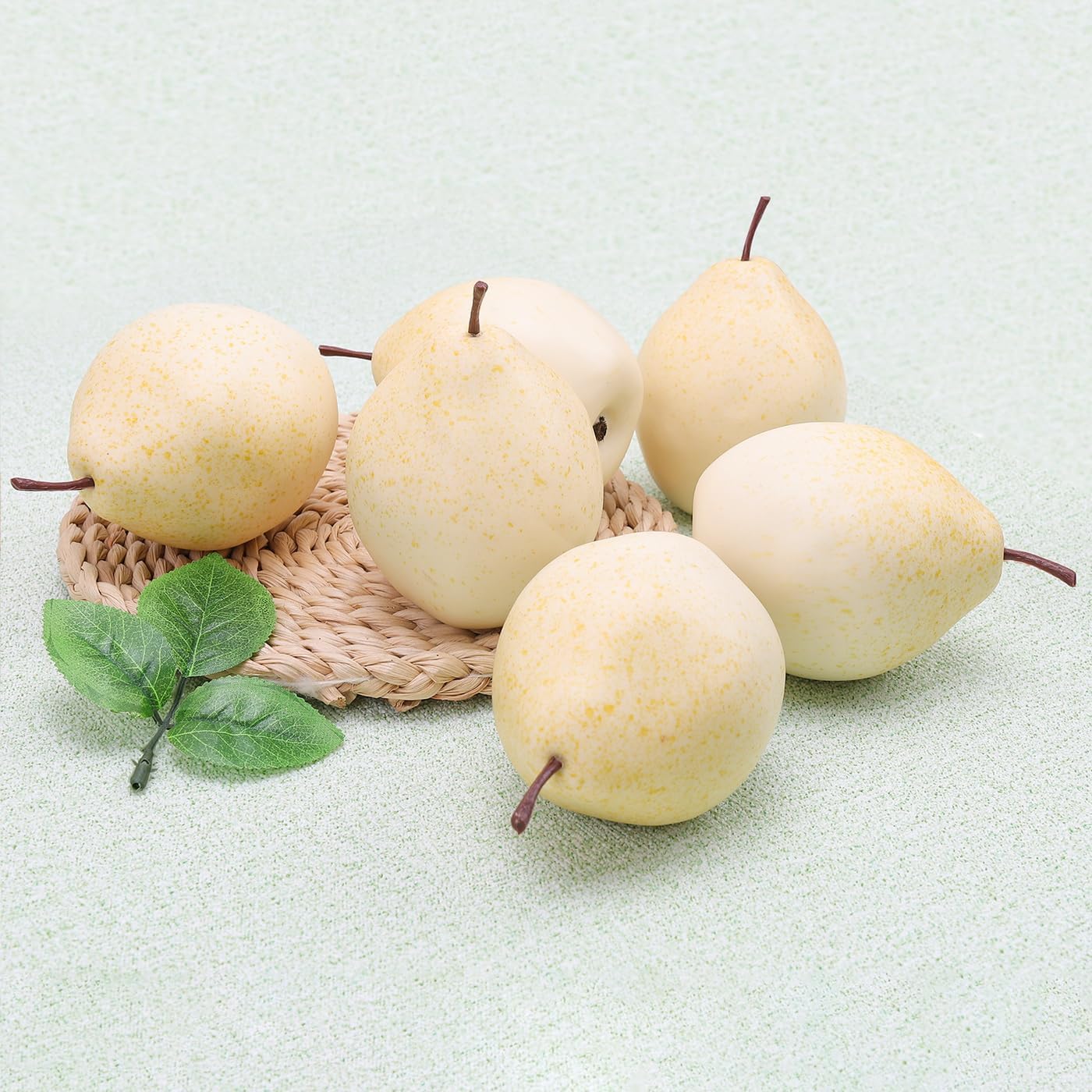 6pcs Artificial Pomegranate Decor, Realistic Plastic Fake Fruit | faux pomegranate fruit bowl decor, lifelike pomegranate home display, christmas fruit table centerpiece, photography prop