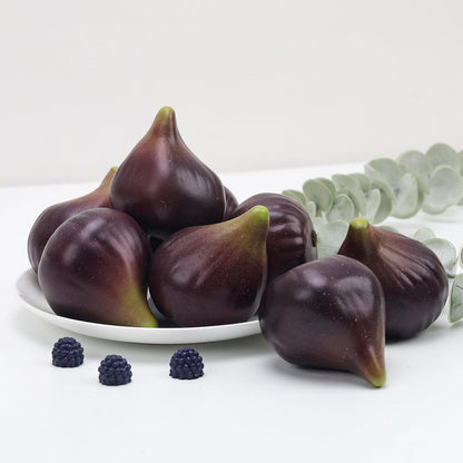 6pcs Artificial Pomegranate Decor, Realistic Plastic Fake Fruit | faux pomegranate fruit bowl decor, lifelike pomegranate home display, christmas fruit table centerpiece, photography prop