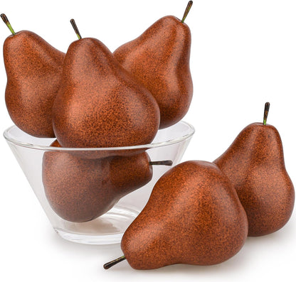 6pcs Artificial Pomegranate Decor, Realistic Plastic Fake Fruit | faux pomegranate fruit bowl decor, lifelike pomegranate home display, christmas fruit table centerpiece, photography prop